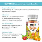 Onelife Calcium Gummies Gummies Flavour Mix 75gm 854300 4