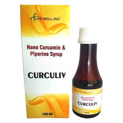 Nano Curcumin Piperine Curculiv Syrup 100 ml Curculiv Syrup Bottle