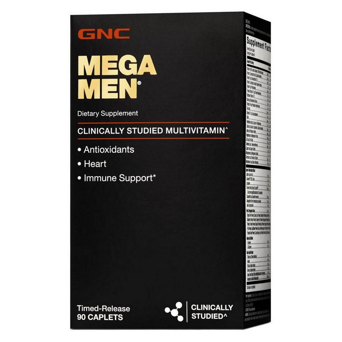 GNC Mega Men Multivitamin Timed Release 90 Capsules 4
