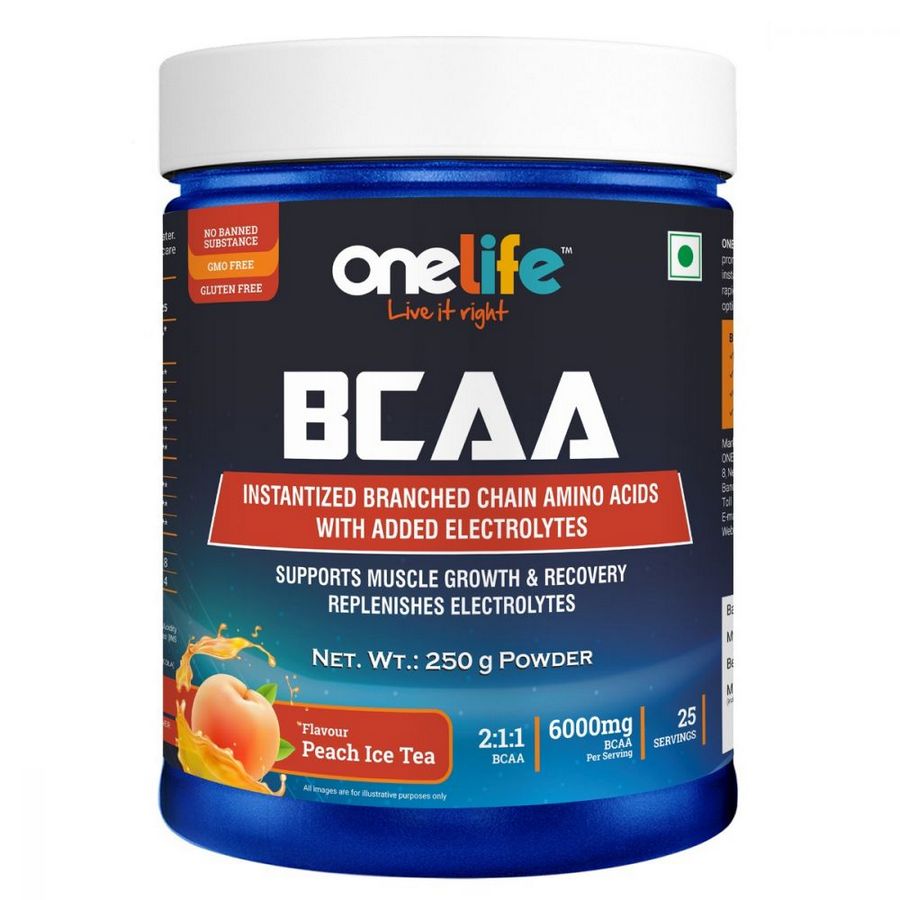 Onelife BCAA 6000 mg Peach Ice Tea 250gm  