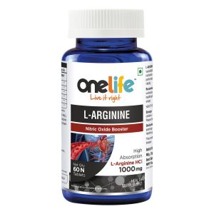 Onelife L Arginine Nitric Oxide Booster 60 Tablets 1