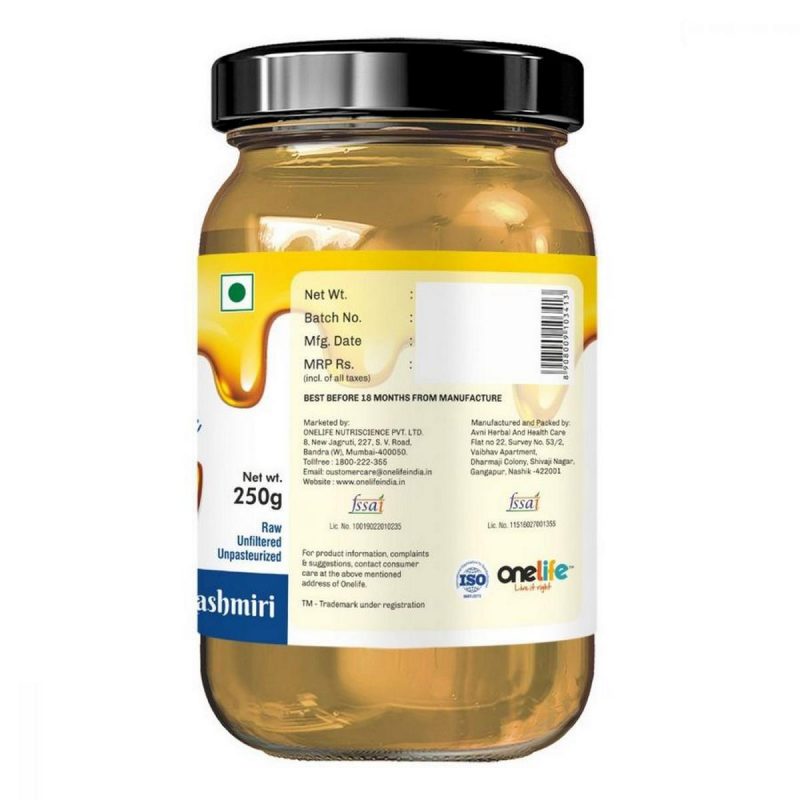 Onelife Organic Honey Himalayan Kashmiri 250gm 3 1