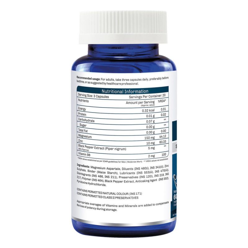 Onelife ZMA Supports Sports Recovery 60 Capsules 2