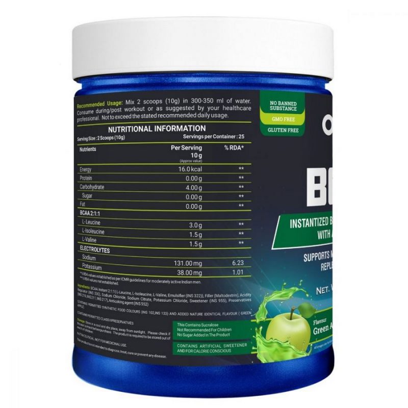 Supports Muscle Growth Recovery Replenishes Electrolytes Green Apple a