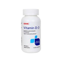 GNC Vitamin D 3 5000 IU – 180 Tablets 1