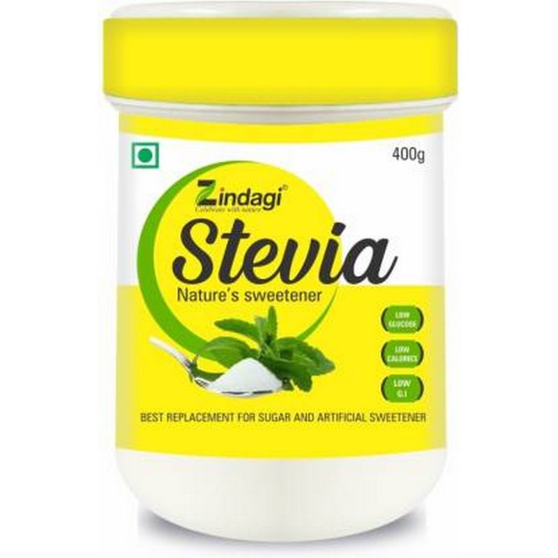 Zindagi Stevia powder extract 400 gm ZINDGI Steavia Natures Sweetener 400