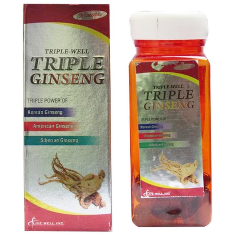 Live Well Inc Triple Ginseng 30 Capsules 66