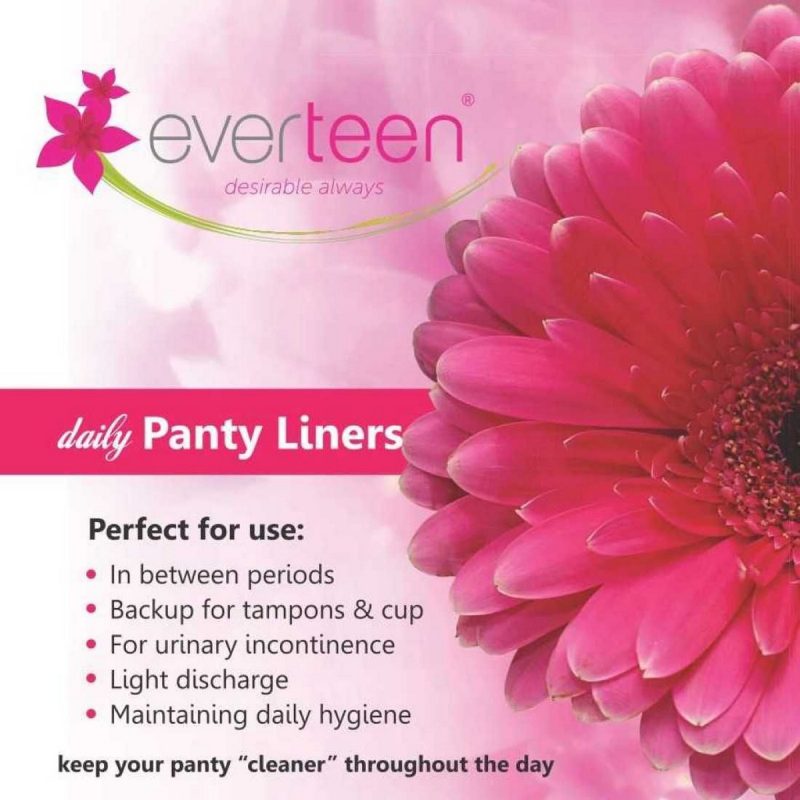 Everteen Daily Panty Liners With Antibacterial Strip for Light Discharge and Leakage in Women 2 Packs 36 Panty Liners Each 3