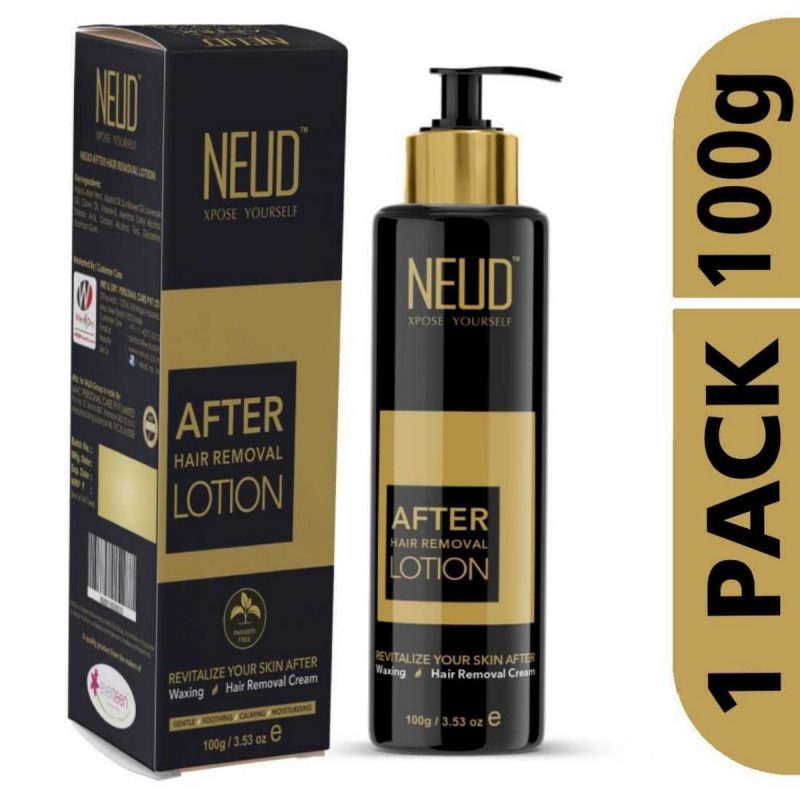 Neud After Hair Removal Lotion 100 gm NEUD After Hair Removal Lotion for Skin Care in Men and Women 1