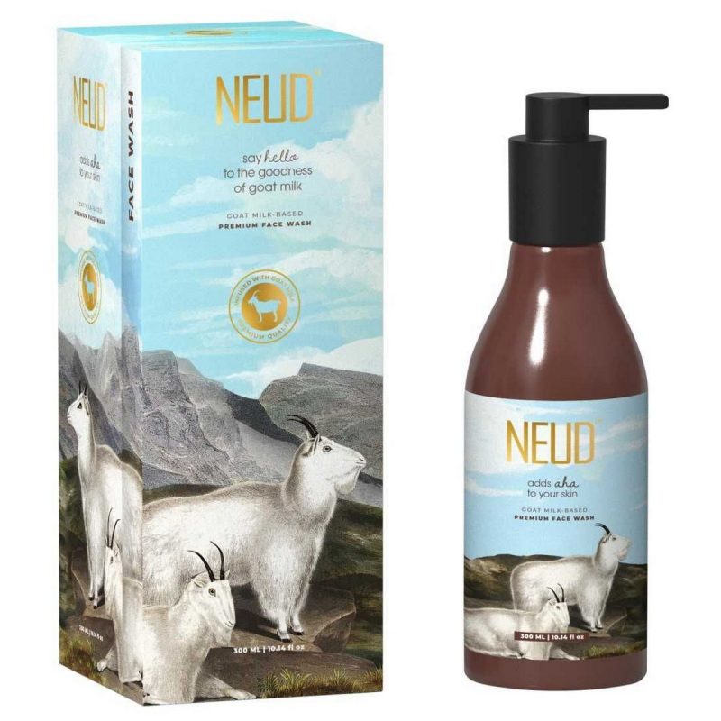 Neud Goat Milk Premium Face Wash 300 ml NEUD Goat Milk Premium Face Wash for Men Women 1