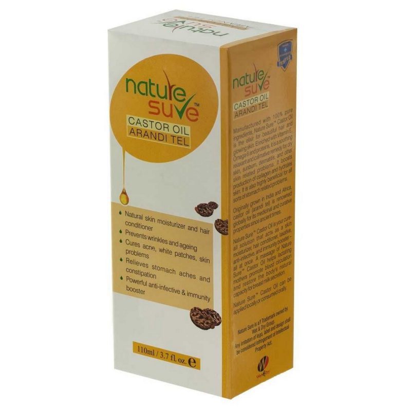 Nature Sure Castor Oil Arandi Tail for Men and Women 1 Pack 110ml1