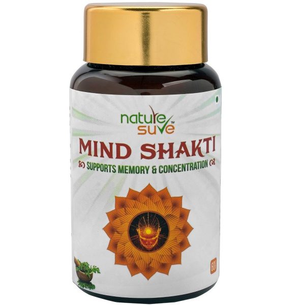Nature Sure Mind Shakti Tablets for Memory and Concentration in Men and Women 1 Pack 60 Tablets5