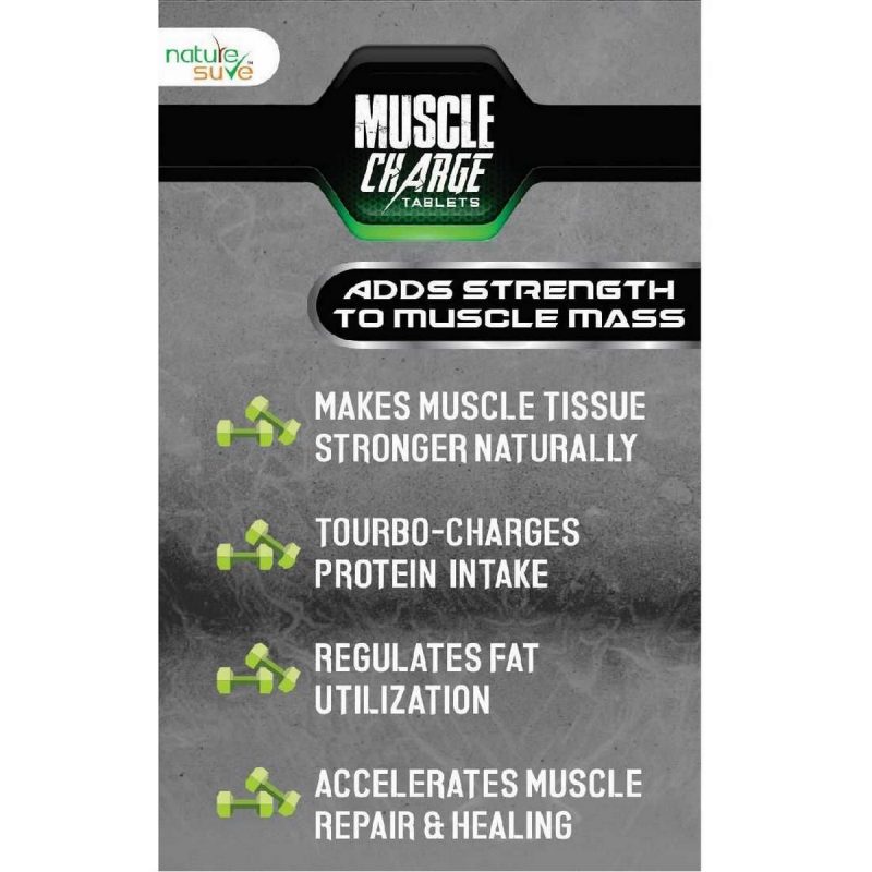Nature Sure Muscle Charge Tablets for Strength and Protein Absorption 1 Pack 60 Tablets6