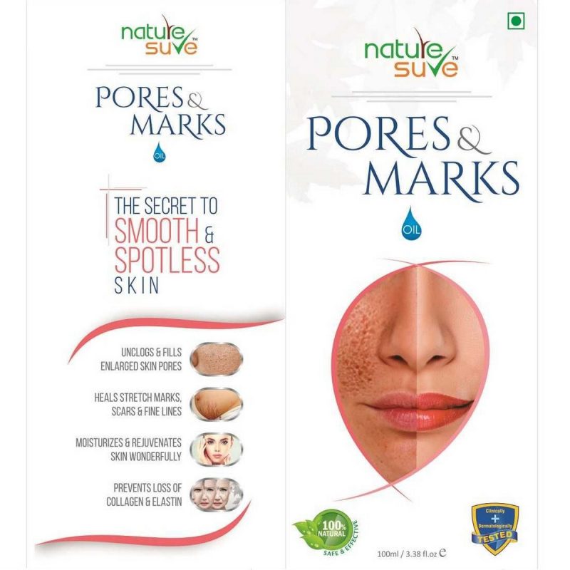 Nature Sure Pores and Marks Oil 100ml Nature Sure Pores and Marks Oil for Enlarged Pores and Stretch Marks in Men and Women 1 Pack 100ml4