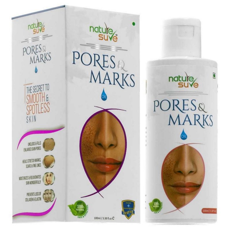 Nature Sure Pores and Marks Oil for Enlarged Pores and Stretch Marks in Men and Women 1 Pack 100ml5