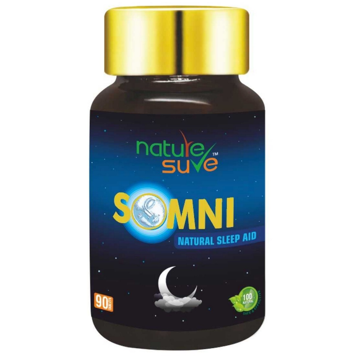 Nature Sure Somni Natural Sleep Aid 90 Tabltes  Nature Sure SOMNI Natural Sleep Aid Daily Herbal Supplement for Men and Women