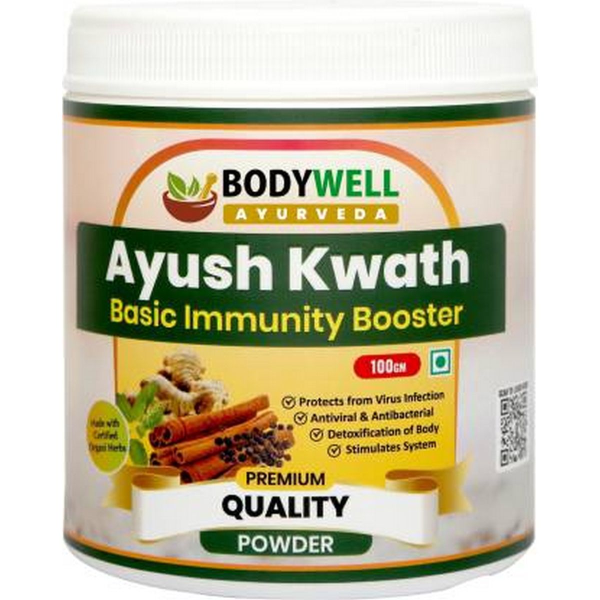Bodywell Ayush Kwath Powder Immunity Booster 100 gm  BODYWELL Ayush Kwath Powder Kadha