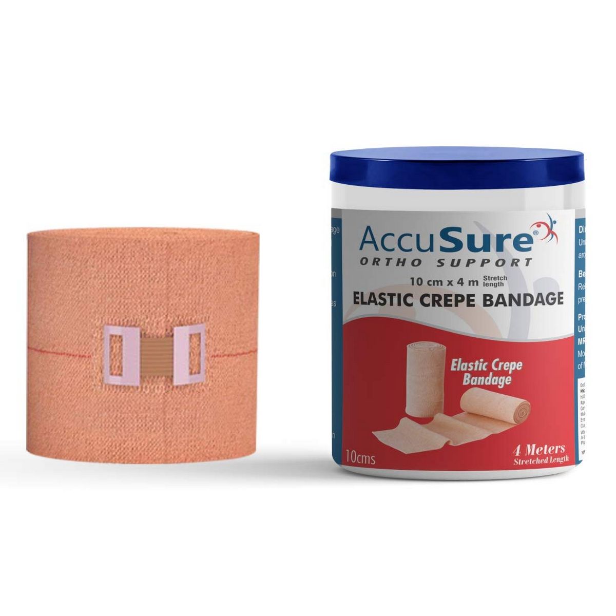 AccuSure Elastic Crepe Bandage (6 cm) - RichesM Healthcare