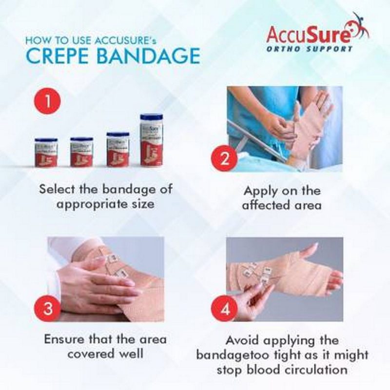 AccuSure Elastic Crepe Bandage 5