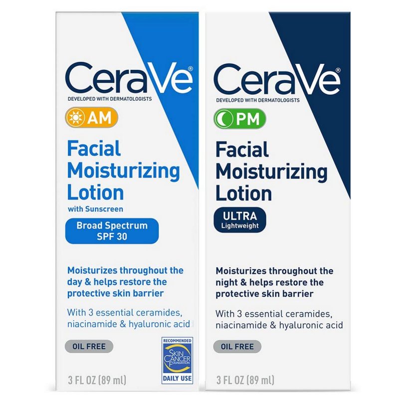 Cerave Facial Moisturizing Lotion Ampm Bundle 3 Ounce CeraVe Facial Moisturizing Lotion 3oz AM PM Bundle