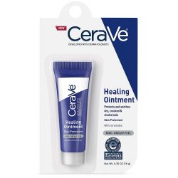 CeraVe Healing Ointment l 0.35 Ounce l Cracked Skin Repair Skin Protectant With Petrolatum Ceramides l Lanolin Fragrance Free