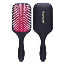 Denman D 38 Professional Large Power Paddle Hair Brush With Red Cushion For Men And Women Black And Red Color