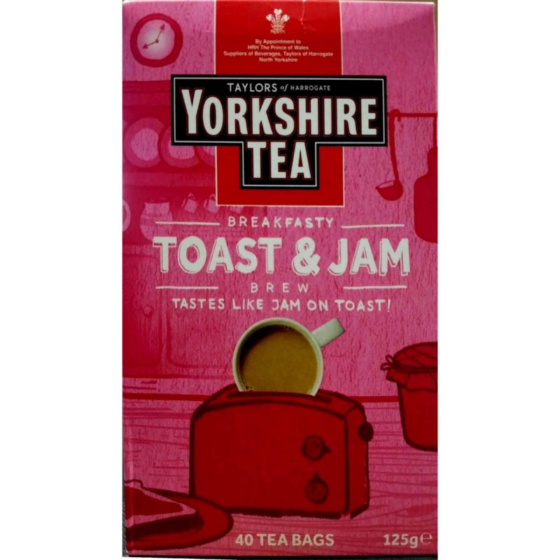 Taylors Of Harrogate Yorkshire Tea Toast Jam Brew 125 grams Taylors Of Harrogate Yorkshire Tea Toast Jam Brew 40 Tea Bags 125g