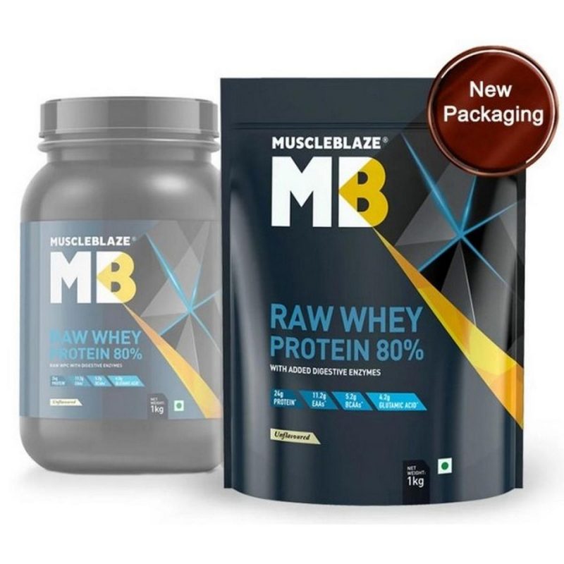 MuscleBlaze 80 Raw Whey Protein Supplement Powder 2 1