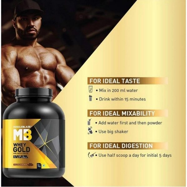 MuscleBlaze Whey Gold 100 Whey Protein Isolate 10