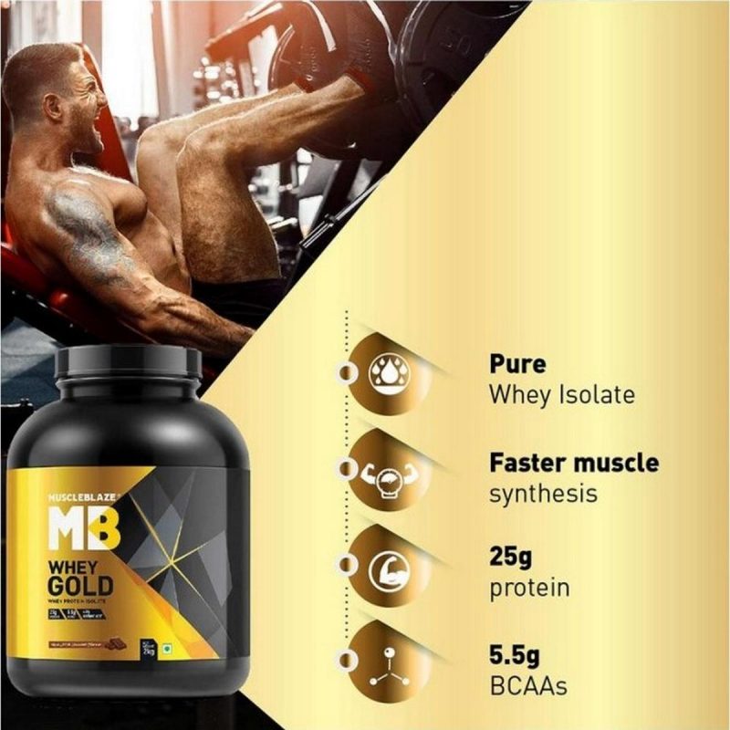 MuscleBlaze Whey Gold 100 Whey Protein Isolate 7 1