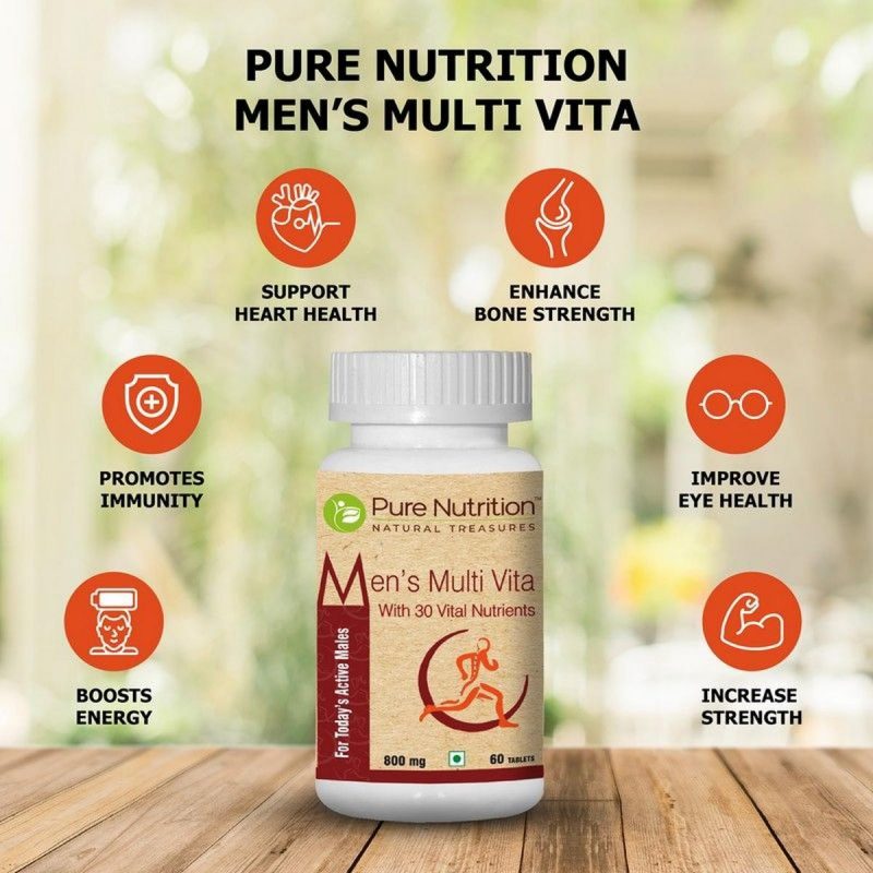 PURE NUTRITION Mens Multi Vita 60 Tabs Pet Bottle 4