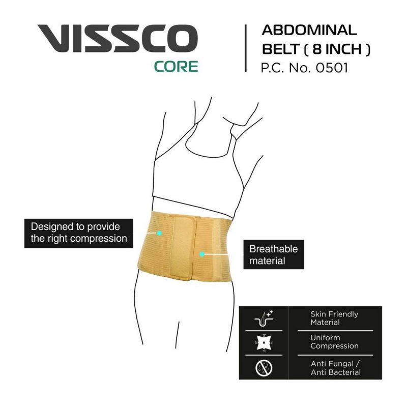 Vissco Core Abdominal Belt 8 Inches 1