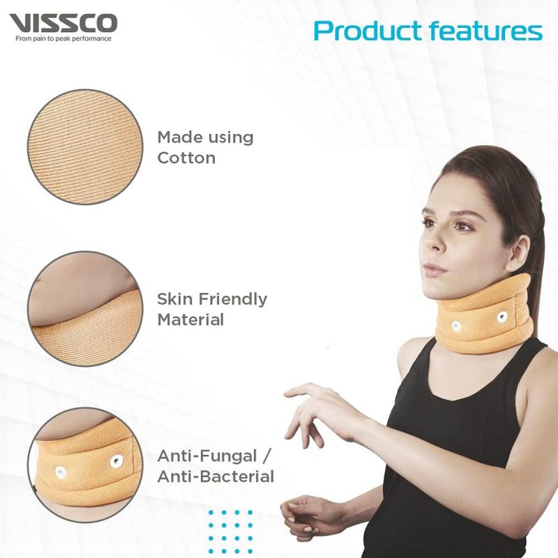 Vissco Neck Support Cervical Collar without Chin Support for Men Women 4