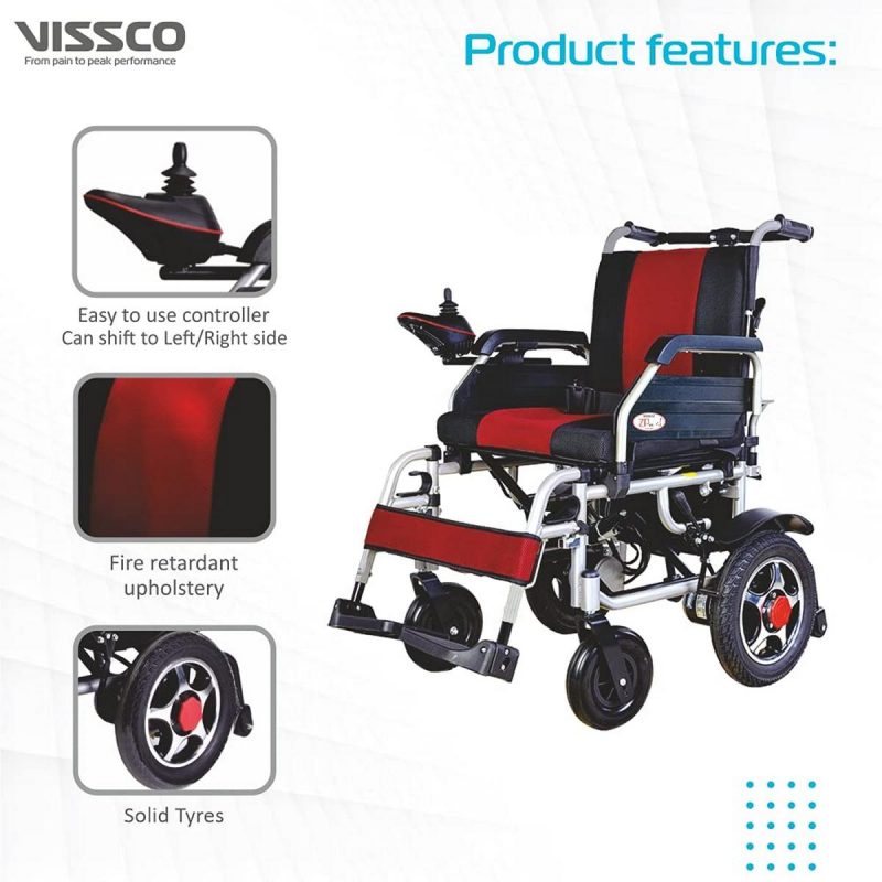 Vissco Zip Lite Power Wheelchair with Single Battery 4