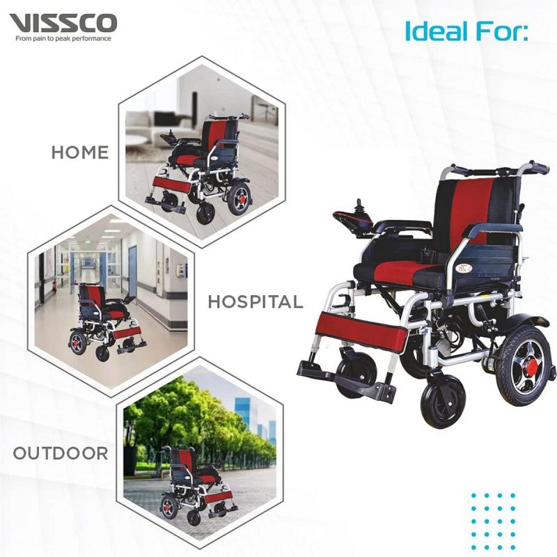 Vissco Zip Lite Power Wheelchair with Single Battery 5