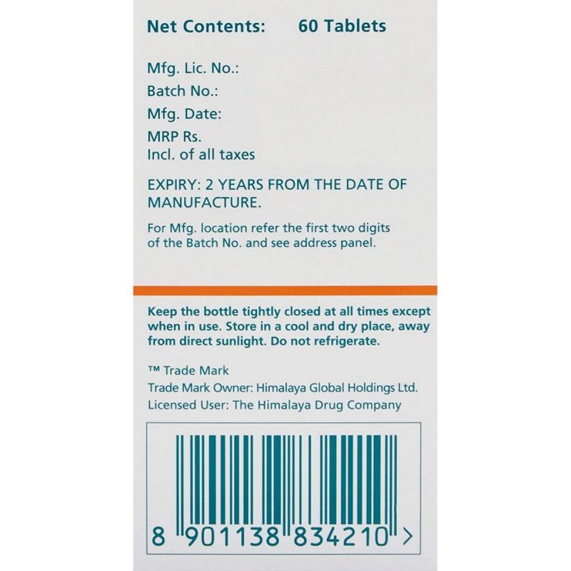 Himalaya Ashvagandha – General Wellness Tablets 60 Tablets 3