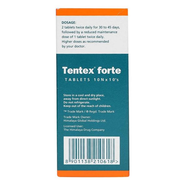 Himalaya Tentex Forte Tablets – 10 Tablets Pack of 10 4