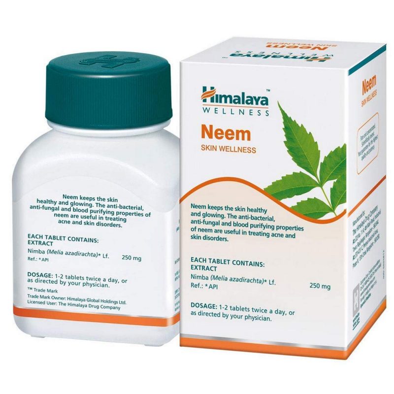 Himalaya Wellness Pure Herbs Skin Wellness Tablets 60 Count Neem 2