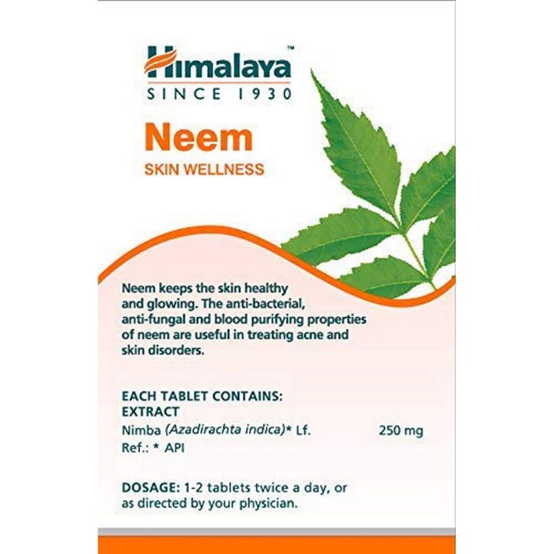 Himalaya Wellness Pure Herbs Skin Wellness Tablets 60 Count Neem 5