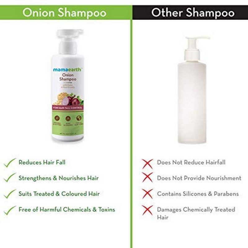 Mamaearth Onion Shampoo for Hair Growth 400ml 3
