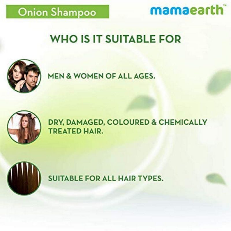 Mamaearth Onion Shampoo for Hair Growth 400ml 4