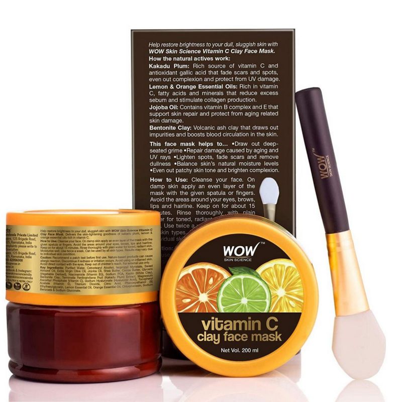 WOW Skin Science Vitamin C Glow Clay Face Mask 200 ml 2