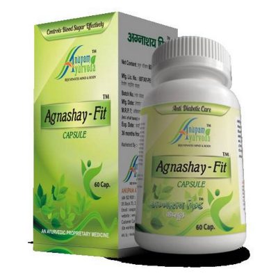 Herbs For Diabetic Care Online Health and Nutrition Anupam Ayurveda Agnashay Fitt Capsule