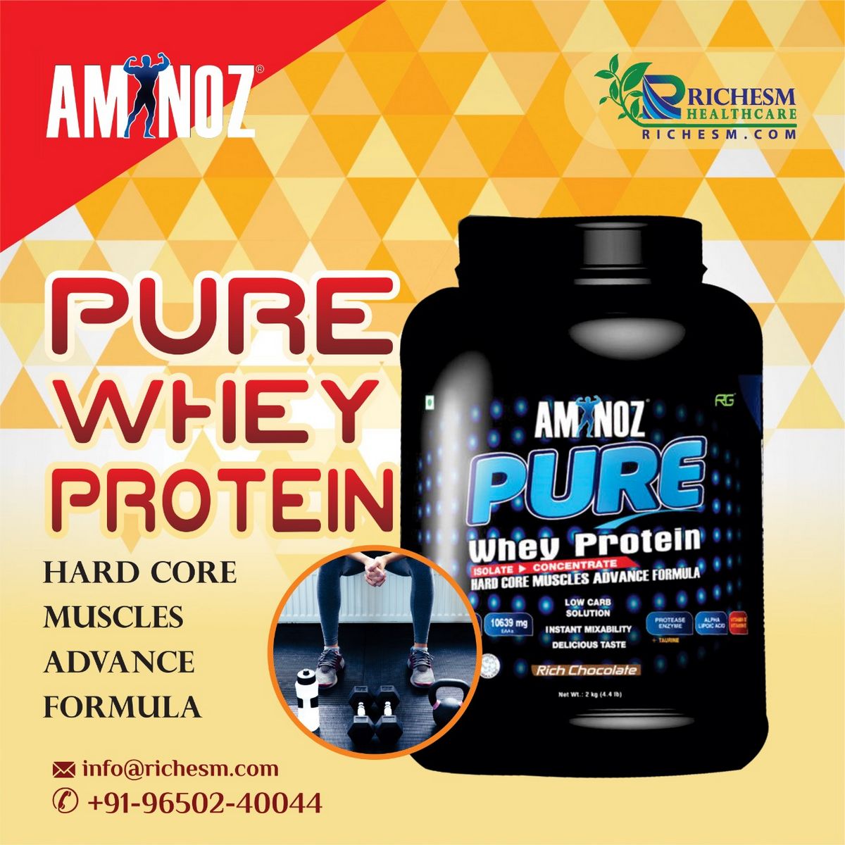 Build Strong Muscles with Pure Whey Protein 1