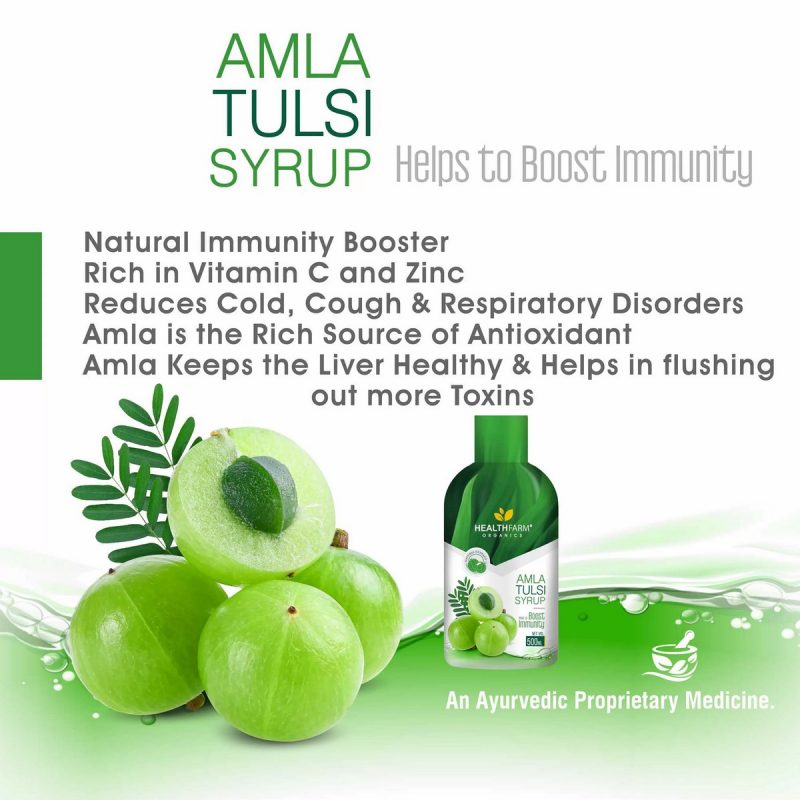 Healthfarm Amla Tulsi Syrup Immunity Booster 500 Ml 5