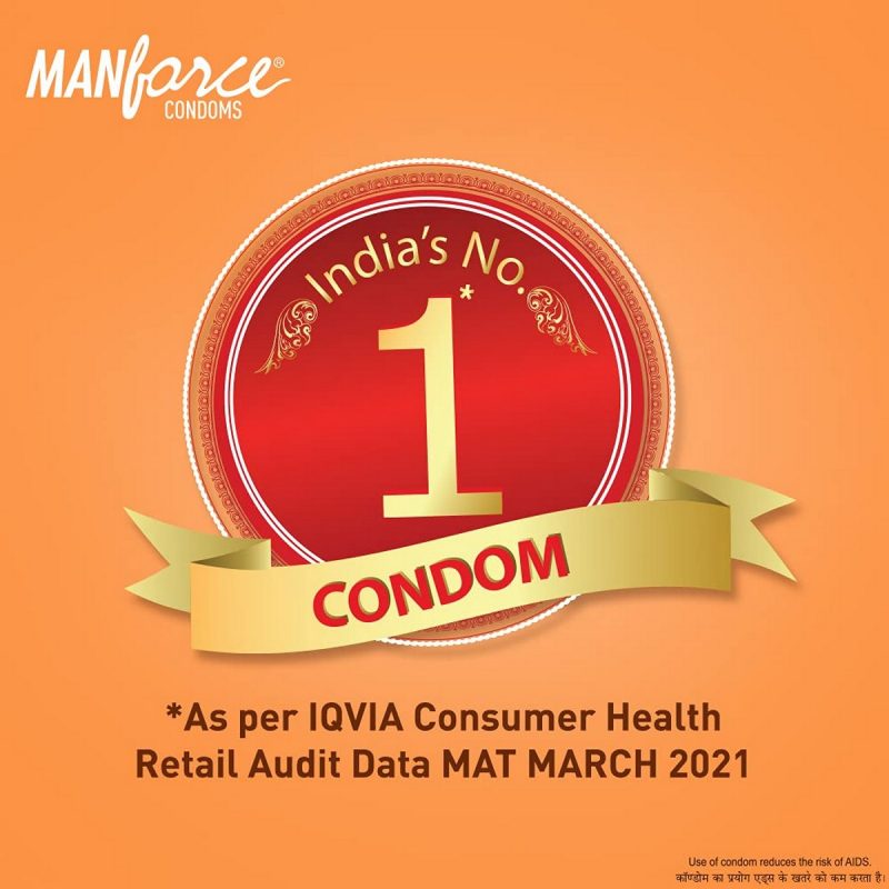 Manforce 3 in 1 Condoms Overtime Orange Flavoured 10 Pieces 2
