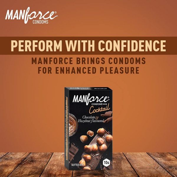 Manforce Cocktail Condoms with Dotted Rings 10 Pieces 6