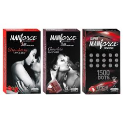 Manforce Condoms Combo Pack 10 Pieces Pack of 3 1