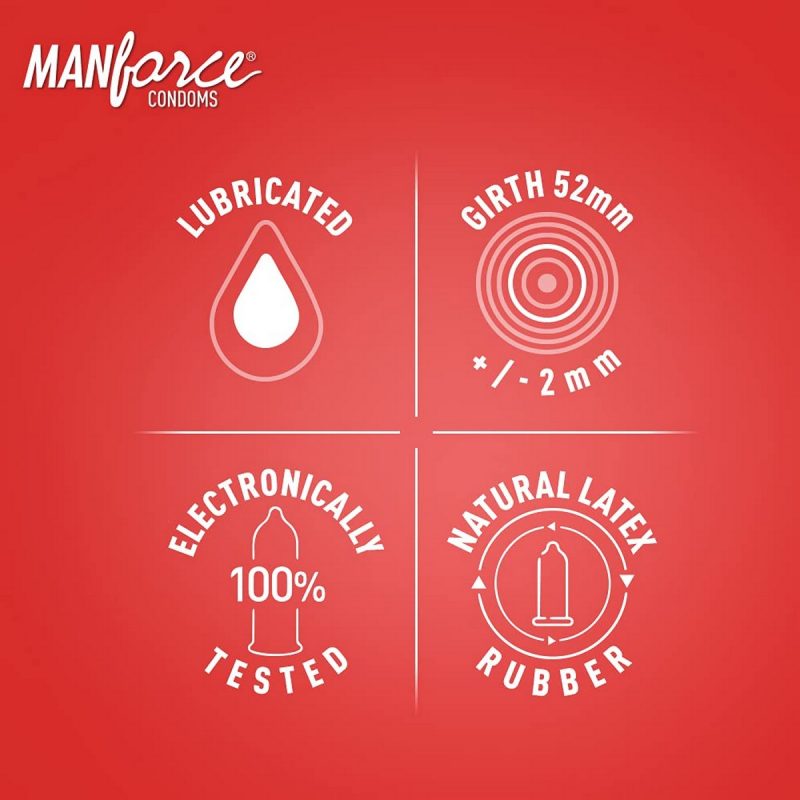 Manforce Extra Dotted Litchi Flavoured Condoms 10 Pieces Pack of 2 4