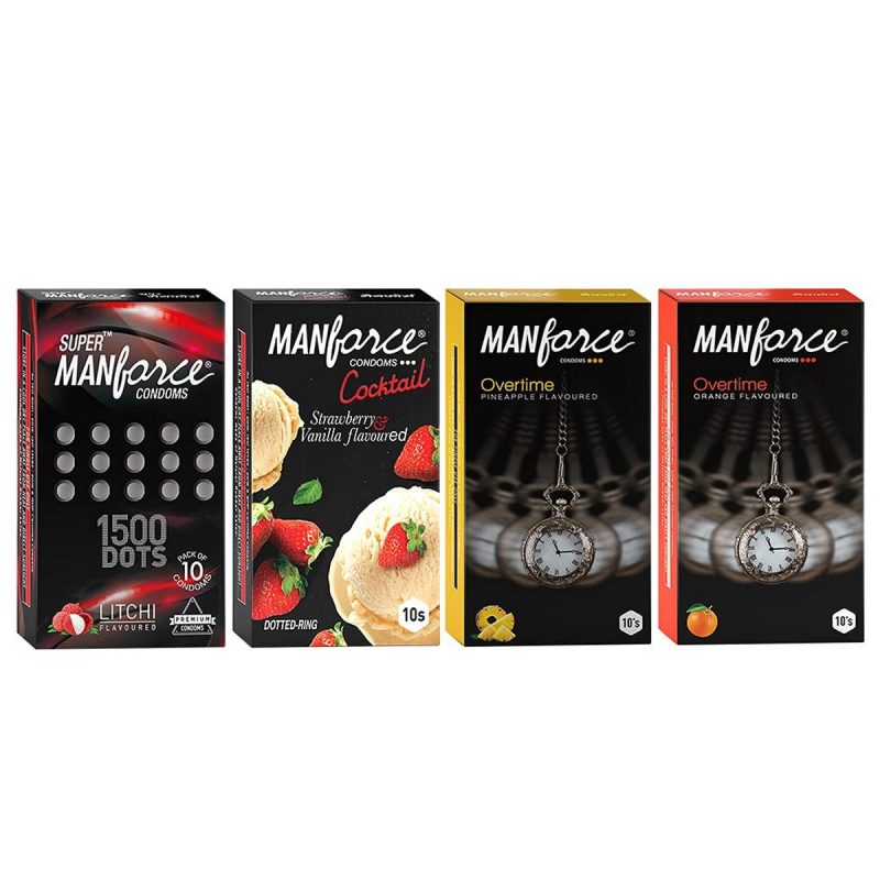Manforce Fruit Basket Combo Pack 40 Pieces Pack of 4 1